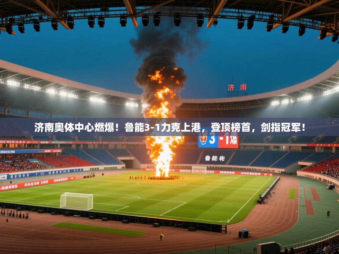 济南奥体中心燃爆！鲁能3-1力克上港，登顶榜首，剑指冠军！